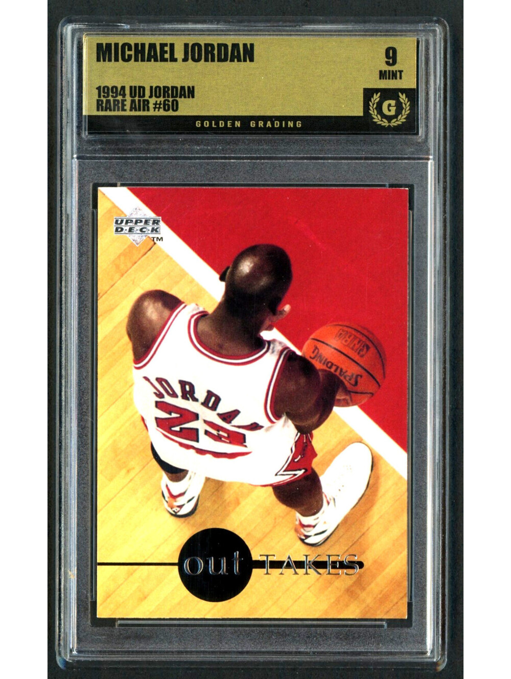 1994 Upper Deck MJ Rare Air #60 Michael Jordan Bulls HOF Graded Mint 9